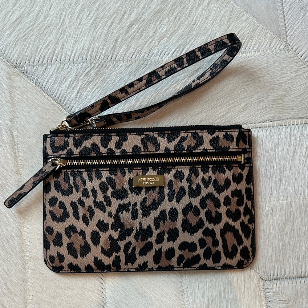 Leopard Kate Spade wristlet